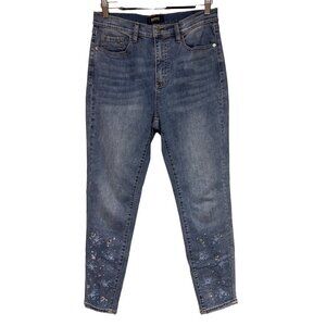Buffalo David Bitton Ivy High Rise Skinny Stretch Jewel Blue Jeans Women's 29